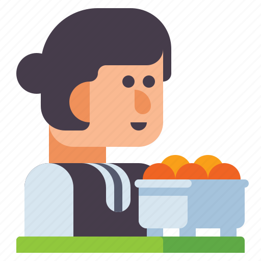 Caterer, female, woman, food icon - Download on Iconfinder