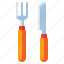 knife, and, fork, utensils 