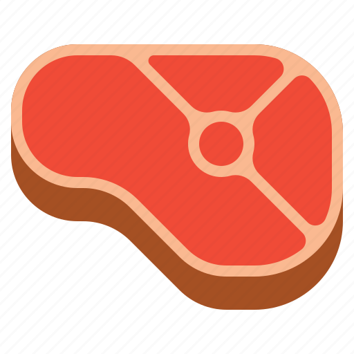 Meat, red, beef, t-bone, steak icon - Download on Iconfinder