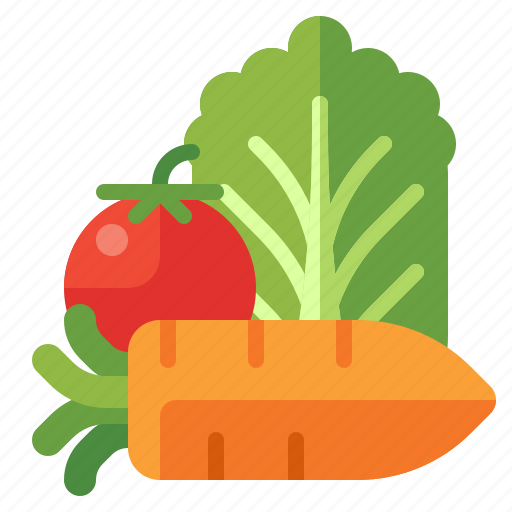 Vegetables, carrot, tomato, lettuce, organic, fresh icon - Download on Iconfinder