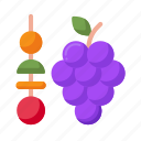 appetizer, fruits, grape