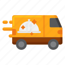 food, delivery, truck, shipping, transport