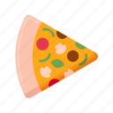 pizza, slice, italian, food