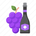 wine, grape, bottle, alcohol