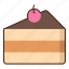 cake, slice, dessert, sweet 