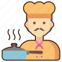 chef, man, male, cooking