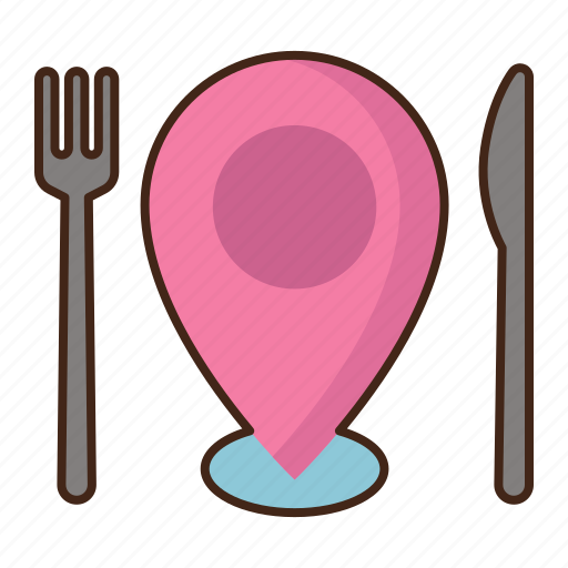 Local, cuisine, destination, fork, knife icon - Download on Iconfinder