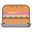 sandwich, tray, food, burger, fast food, junk food, hamburger