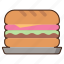 sandwich, tray, food, burger, fast food, junk food, hamburger 
