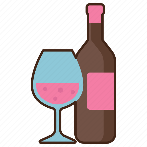 Wine, glass, bottle, beverage, alcohol icon - Download on Iconfinder