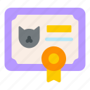 license, pet, cat, document, animals