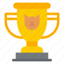trophy, champion, reward, cat, award, animals