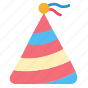 party, hat, confetti, celebration, gift, birthday, festival
