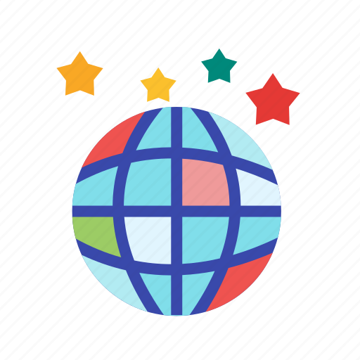 Celebration, globe, mirror, music, party, reflection, shiny icon - Download on Iconfinder