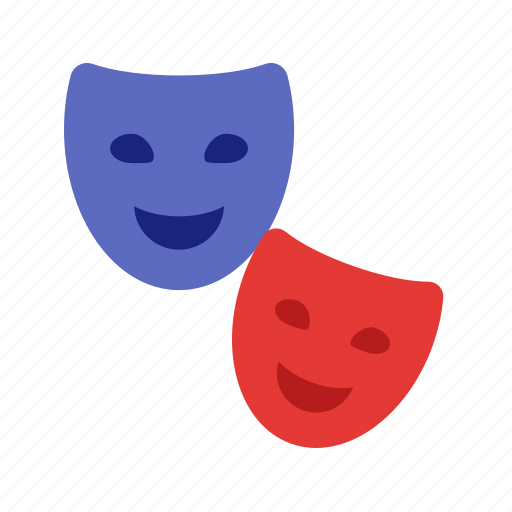 Celebration, decoration, festival, masks, party, two icon - Download on Iconfinder