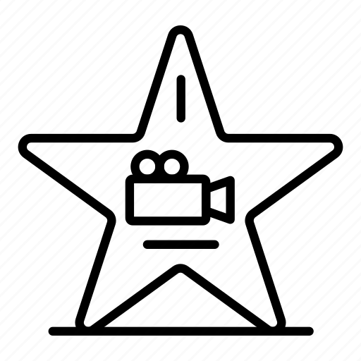 Cinema, frame, party, retro, silhouette, star, vintage icon - Download on Iconfinder