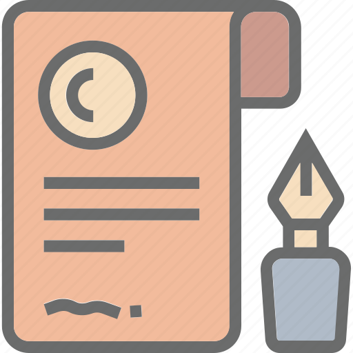 Certificate, certification, degree, diploma, letter, outline, paper icon - Download on Iconfinder