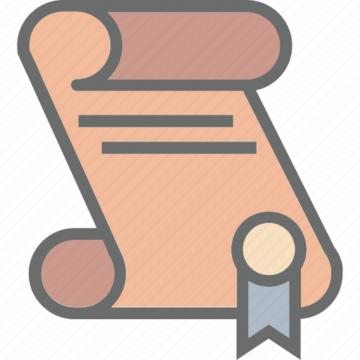 Certificate, certification, degree, diploma, letter, outline, paper icon - Download on Iconfinder