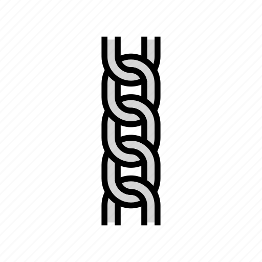 Curb, chain, metal, connection, link, steel icon - Download on Iconfinder