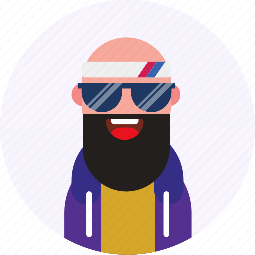Hipster, beard, man, profile, picture icon - Download on Iconfinder