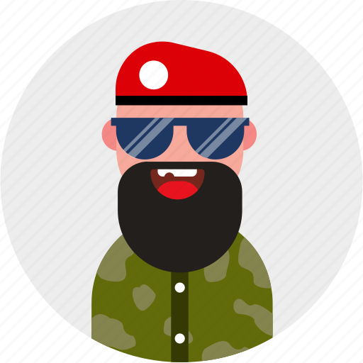 Milliter, beard, man, profile, picture icon - Download on Iconfinder