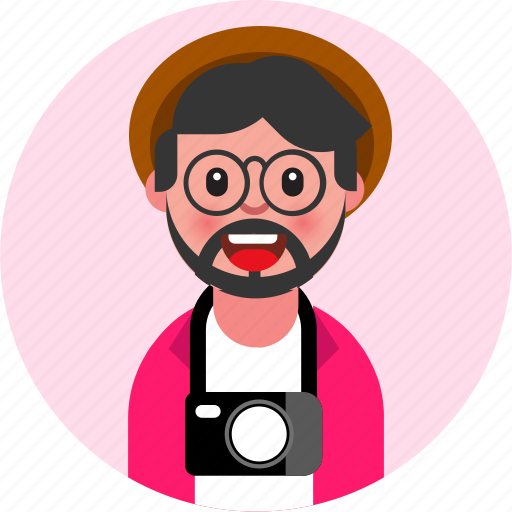 Tourist, beard, man, profile, picture icon - Download on Iconfinder
