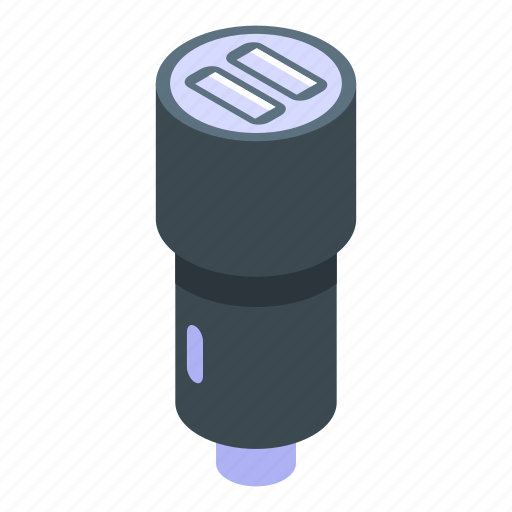 Car, charger, isometric icon - Download on Iconfinder
