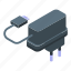 phone, charger, isometric 