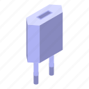 phone, battery, charger, isometric