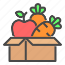 fruit, and, vegetable, carrot, charity, donation, apple fruit
