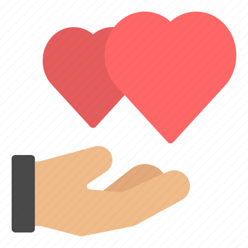 Giving, love, heart, charity, donation icon - Download on Iconfinder