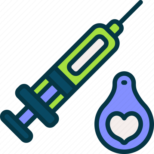 Vaccine, medicine, syringe, injection, love icon - Download on Iconfinder
