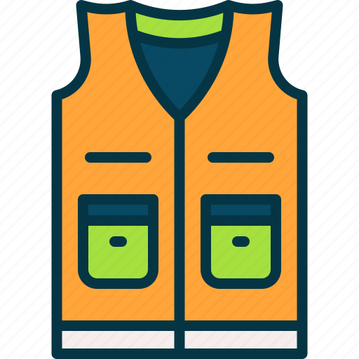Vest, safety, clothing, security, workwear icon - Download on Iconfinder
