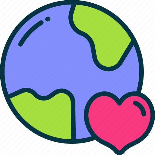 World, love, global, heart, peace icon - Download on Iconfinder