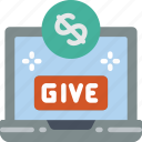care, charity, donation, give, laptop, love