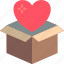 box, care, charity, give, love 