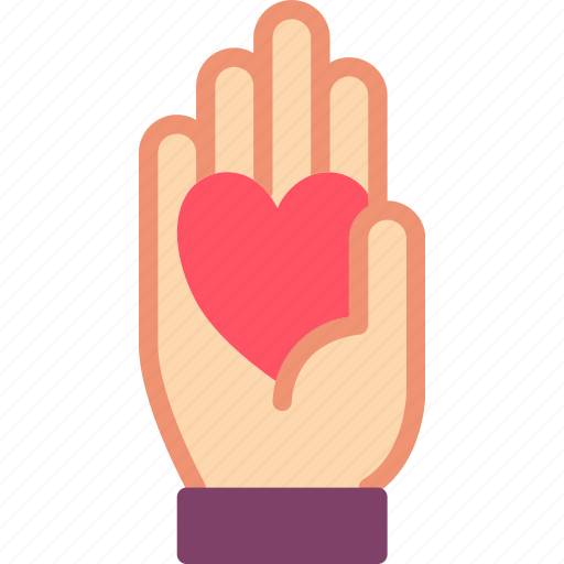Care, charity, donation, give, hand, heart, love icon - Download on Iconfinder
