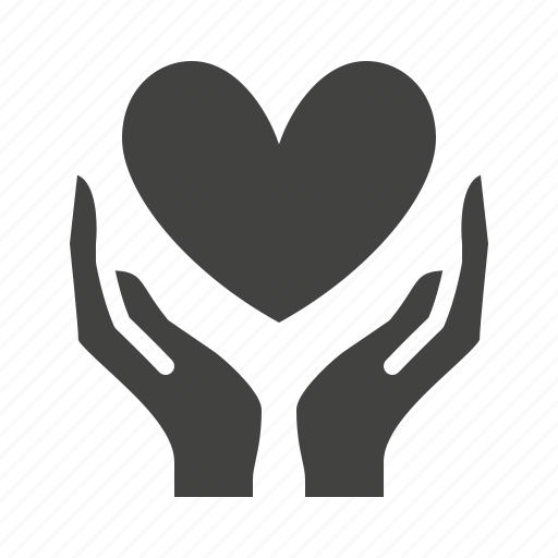 Charity, hands, heart, holding, nonprofit, sharing icon - Download on Iconfinder