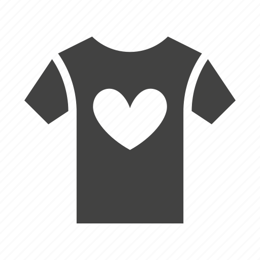 Charity, heart, tshirt, volunteer icon - Download on Iconfinder