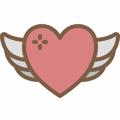 Care, charity, donation, give, heart, love, winged icon - Download on Iconfinder