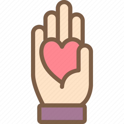 Care, charity, donation, give, hand, heart, love icon - Download on Iconfinder