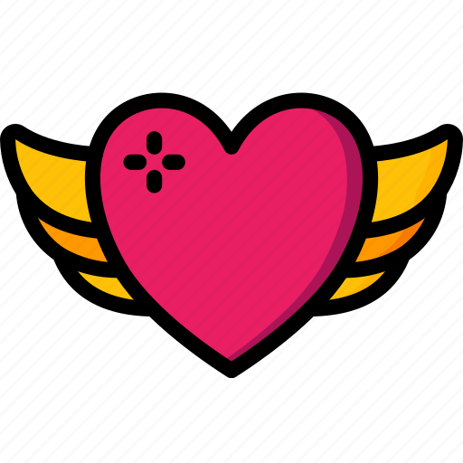 Care, charity, donation, give, heart, love, winged icon - Download on Iconfinder
