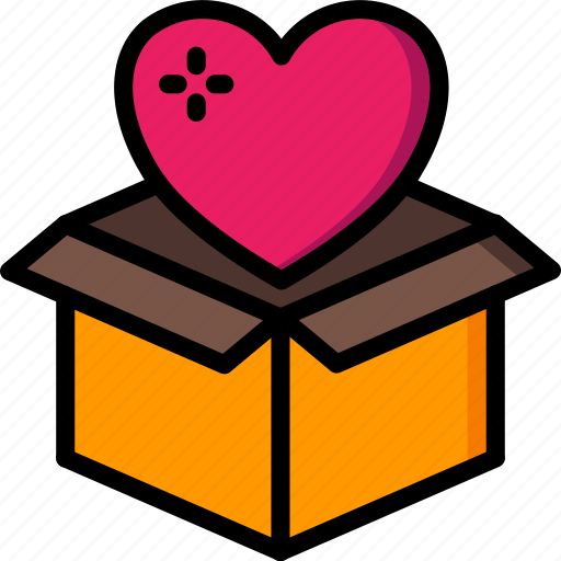 Box, care, charity, donation, give, love icon - Download on Iconfinder