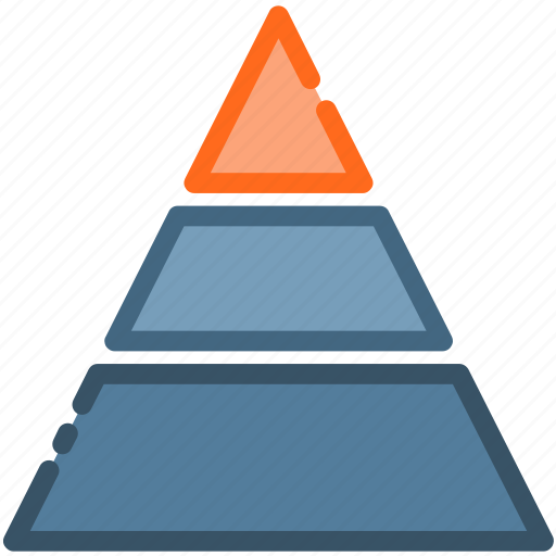 Pyramid, graph, index, percentage, chart, statistics icon - Download on Iconfinder