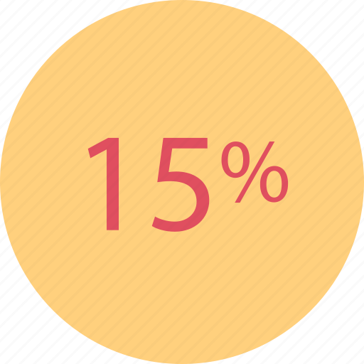 Fifteen, percent, rate icon - Download on Iconfinder
