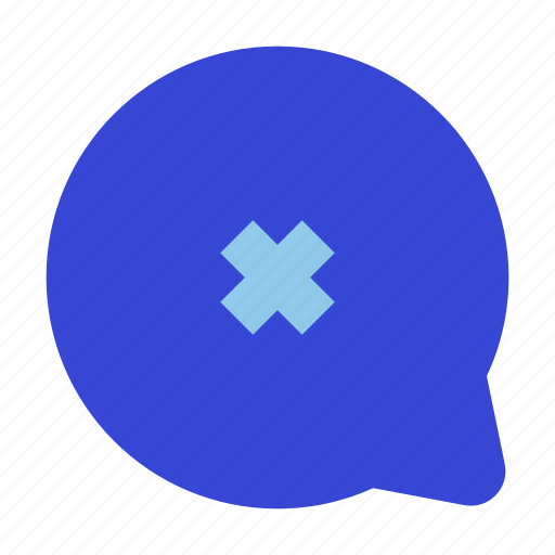 Comment, cross, 1 icon - Download on Iconfinder
