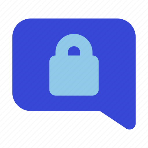 Comment, lock, conversation, bubble, hand, communication, female icon - Download on Iconfinder