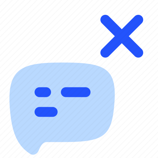 Chat, talk, message, comment, sms, delete, close icon - Download on Iconfinder