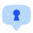 chat, talk, message, protection, lock, privacy