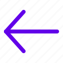 arrow, back, backward, before, left